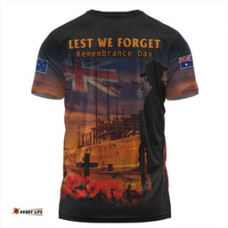 Amazing Aussie Australia Sunset Of Sacrifice And Remembrance Day Honor T-shirt