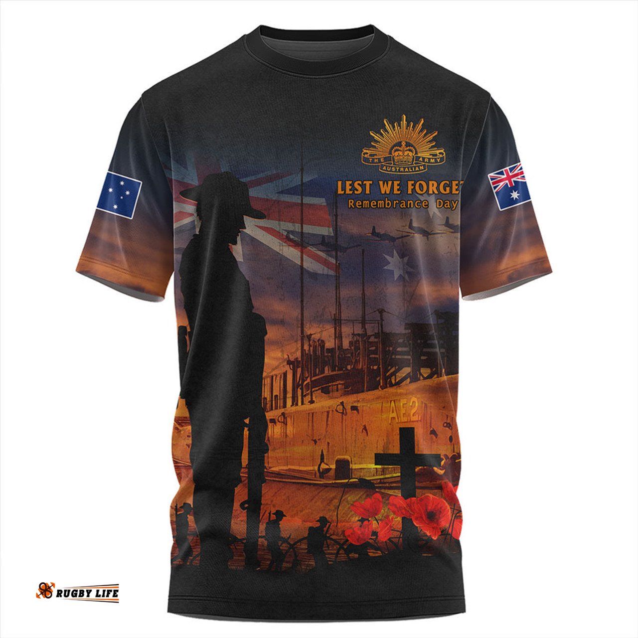 Amazing Aussie Australia Sunset Of Sacrifice And Remembrance Day Honor T-shirt