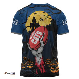 Amazing Aussie Geelong Cats Full Moon Fever Halloween Supporter T-shirt