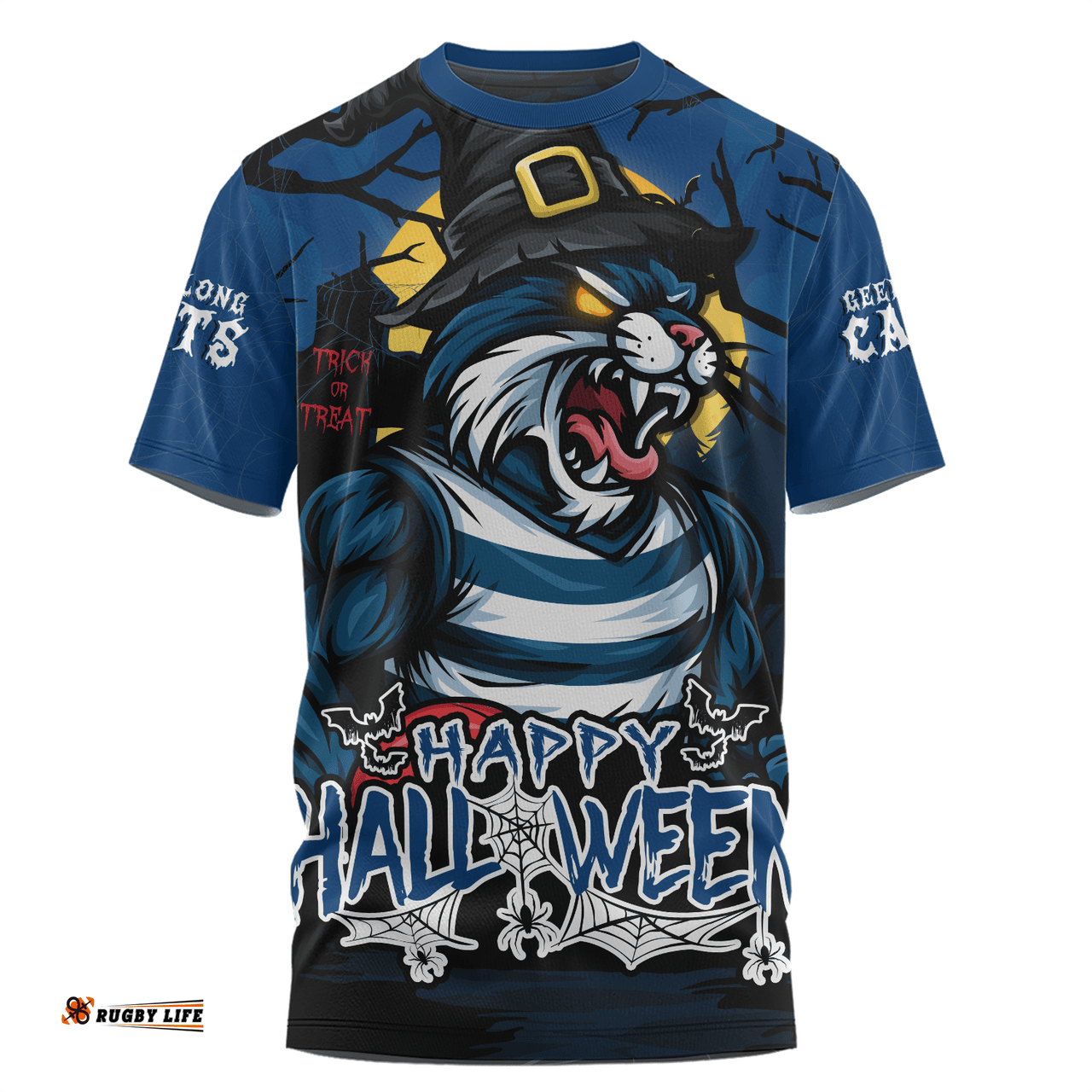 Amazing Aussie Geelong Cats Full Moon Fever Halloween Supporter T-shirt