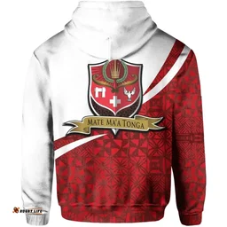 Rugbylife Hoodie - Mate Ma'a Tonga Rugby Hoodie Polynesian Native Tapa TH4