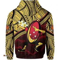 (Custom Personalised) Papua New Guinea Rugby Hoodie Style Dab Trend K13
