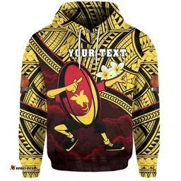 (Custom Personalised) Papua New Guinea Rugby Hoodie Style Dab Trend K13