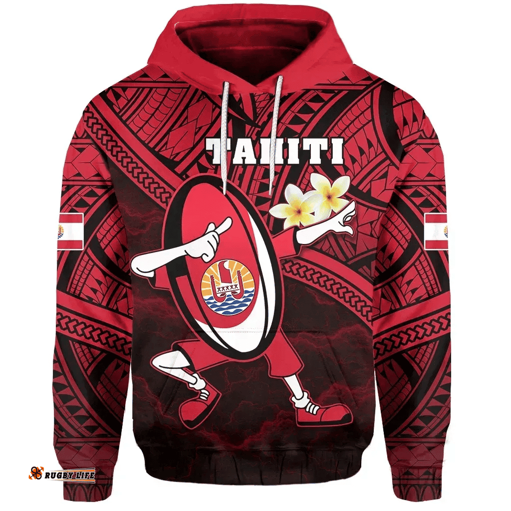 Rugbylife Hoodie - Tahiti Rugby Hoodie Dab Trend Creative