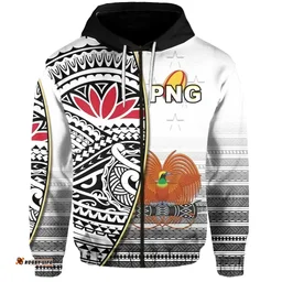 (Custom Personalised) Papua New Guinea Rugby Hoodie - PNG Impressive - Custom Text and Number K13
