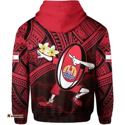(Custom Personalised) Tahiti Rugby Hoodie Dab Trend Creative K13