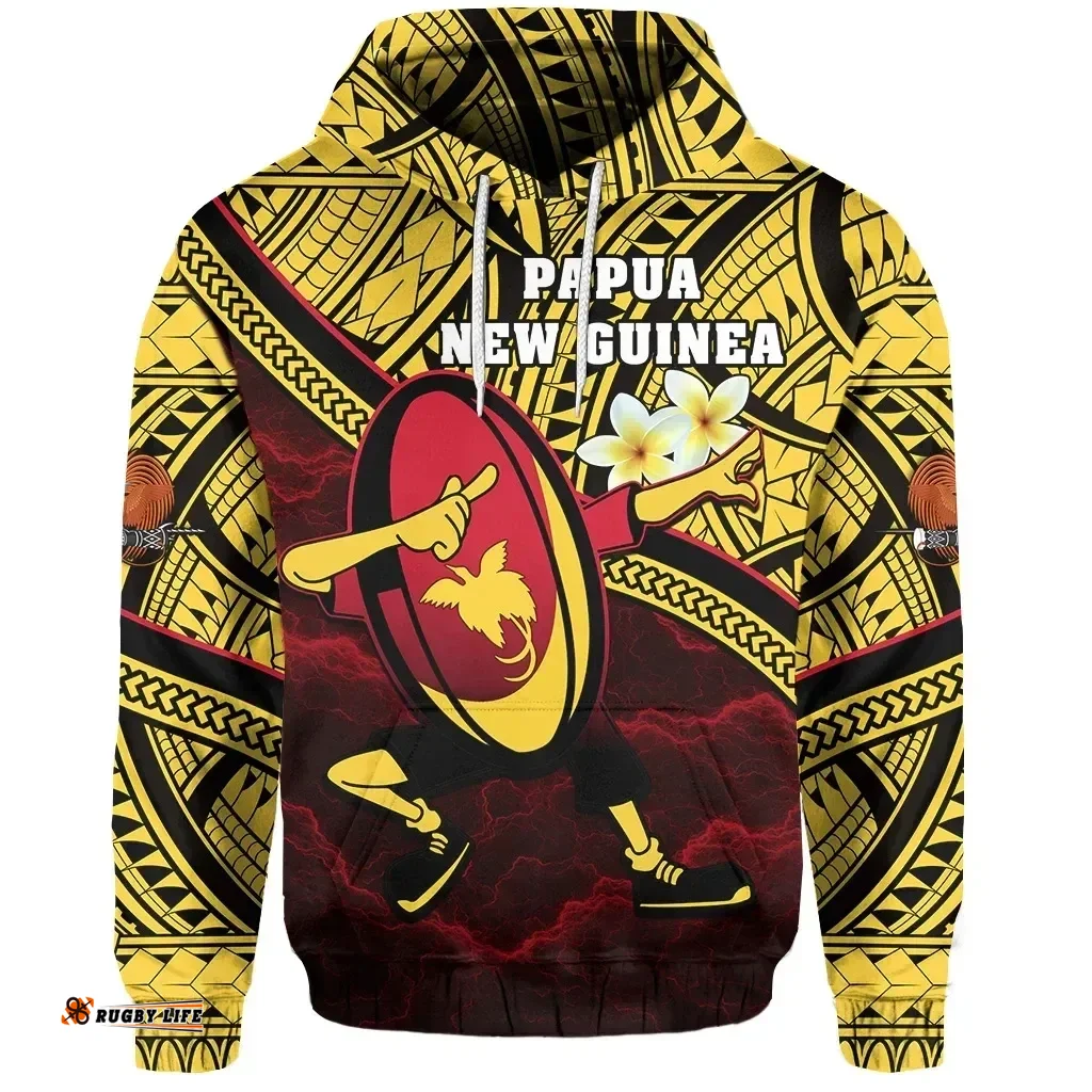 Papua New Guinea Rugby Hoodie Style Dab Trend K13