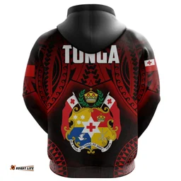 Tonga Rugby Hoodie Mate Ma'a Tonga Tribal Pattern TH6