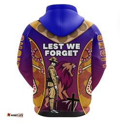 Brisbane Hoodie Lions ANZAC Day Gradients Style