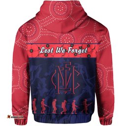 Demons ANZAC Day Indigenous Hoodie Melbourne Fancy