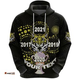 Custom Personalised Richmond Premier Hoodie Legendary Tigers Indigenous