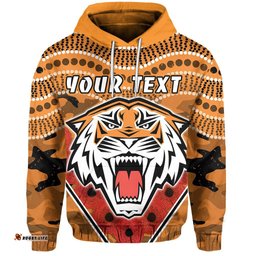 Custom Personalised Tigers ANZAC Hoodie Wests