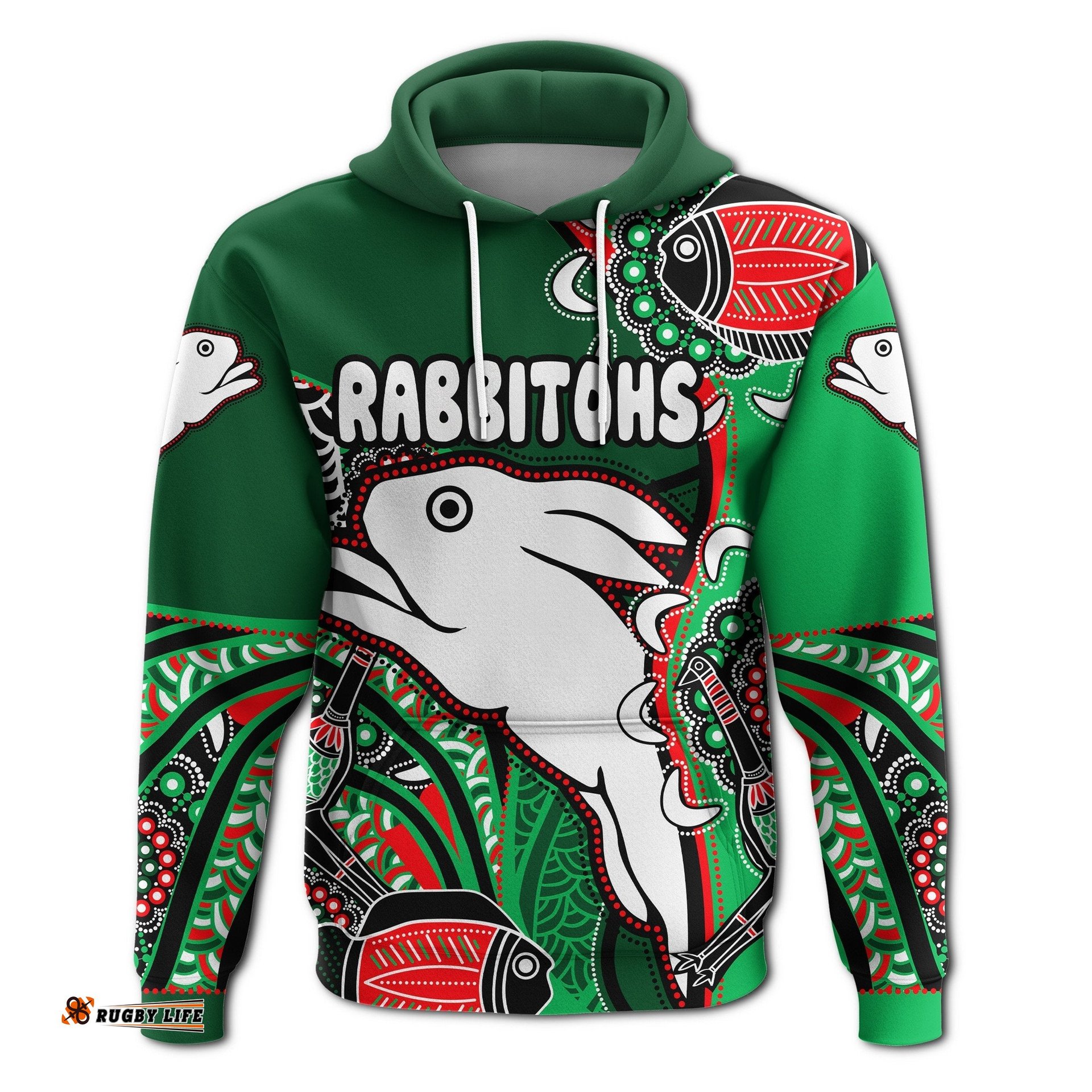 rabbitohs hoodie indigenous survival world
