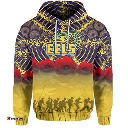 parramatta eels hoodie aboriginal anzac day