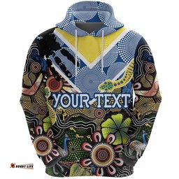 custom personalised parramatta eels hoodie aboriginal ethnic style