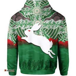rabbitohs hoodie aboriginal anzac day no2