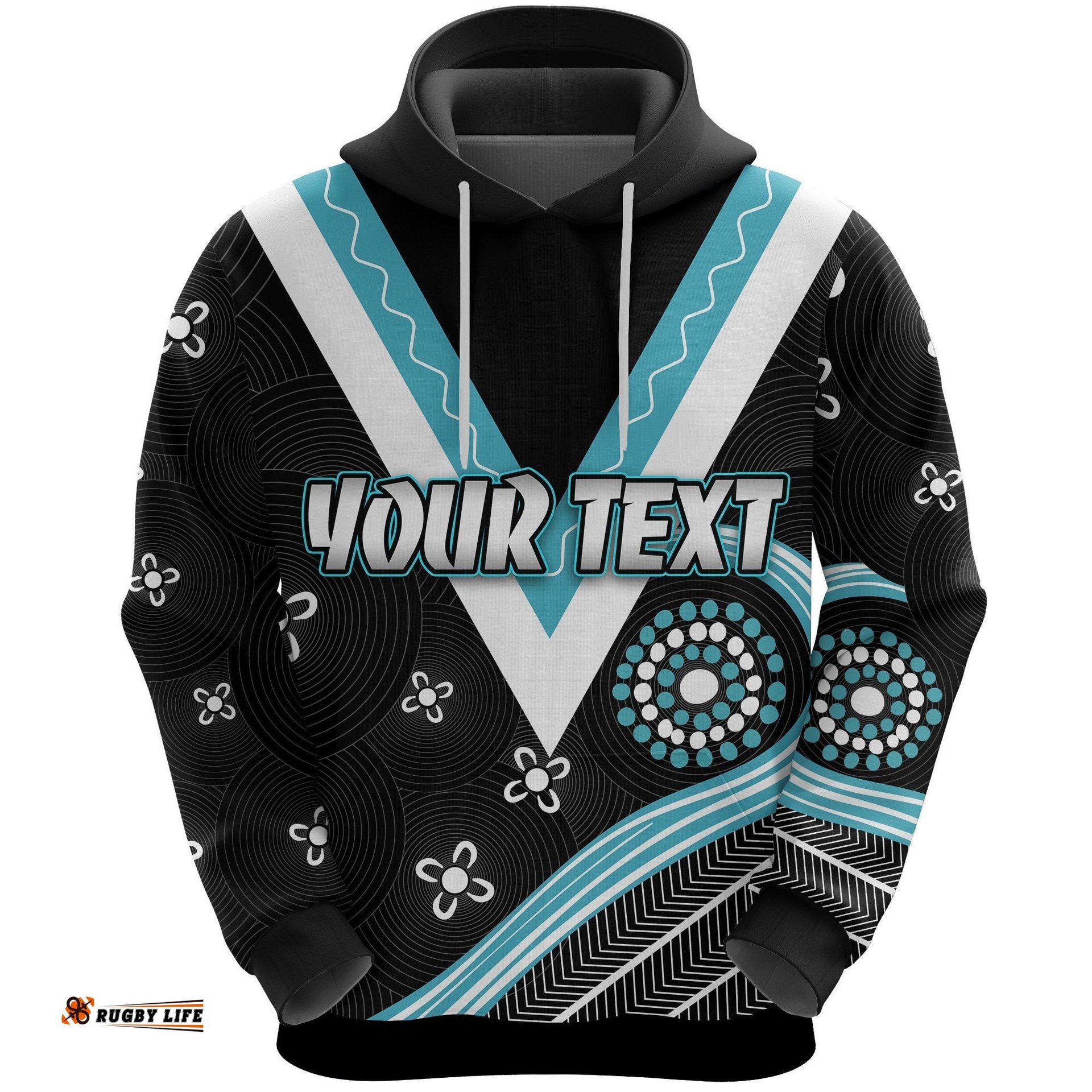 Custom Personalised We Are Port Adelaide Hoodie Power