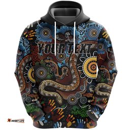 Custom Personalised Australia Indigenous Hoodie All Stars