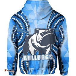 custom personalised bulldogs hoodie indigenous snappy