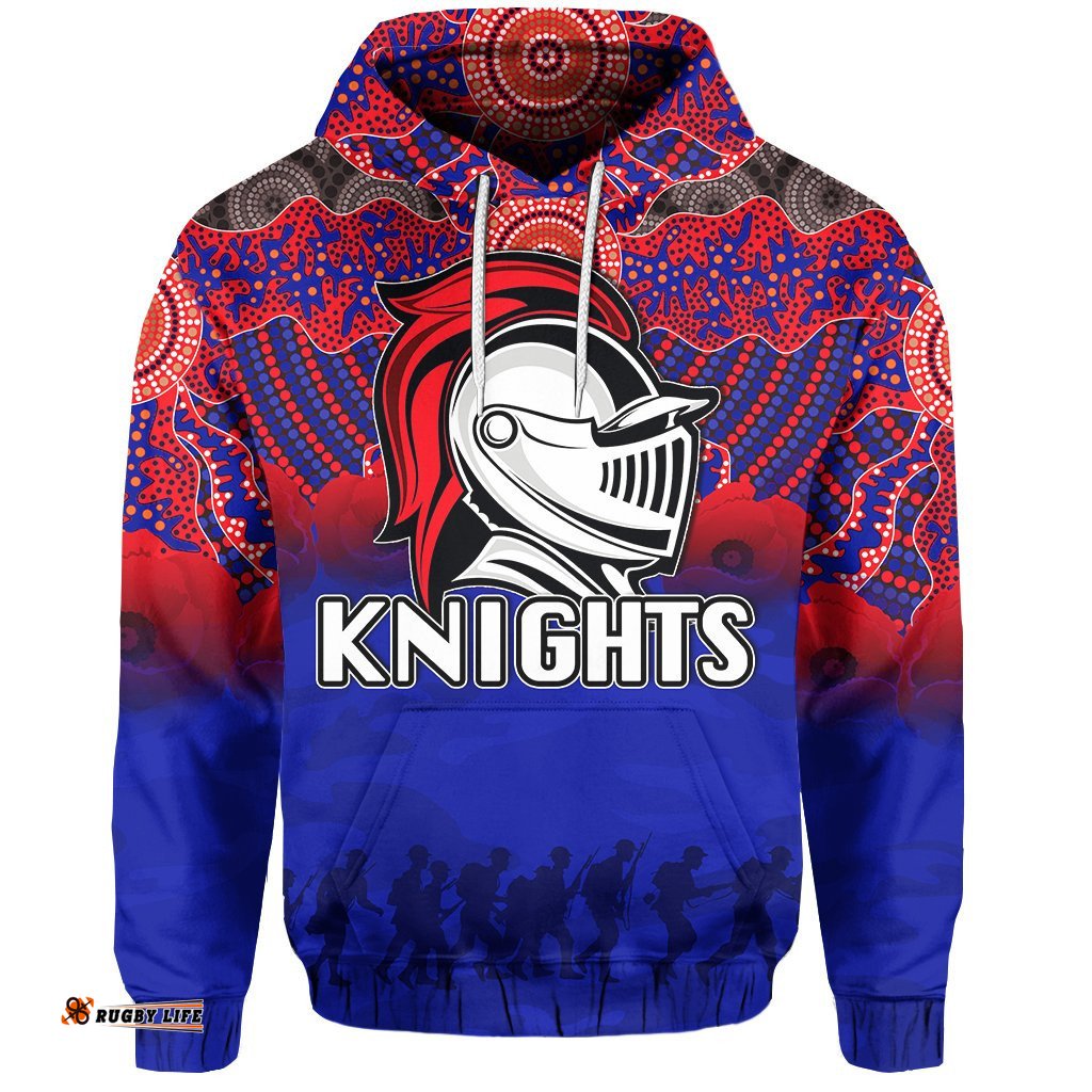 knights hoodie aboriginal anzac day