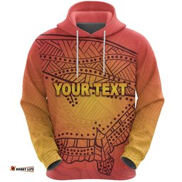 Custom Personalised Gold Coast Hoodie Suns Simple Indigenous