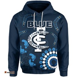 carlton blues hoodie aboriginal simple style