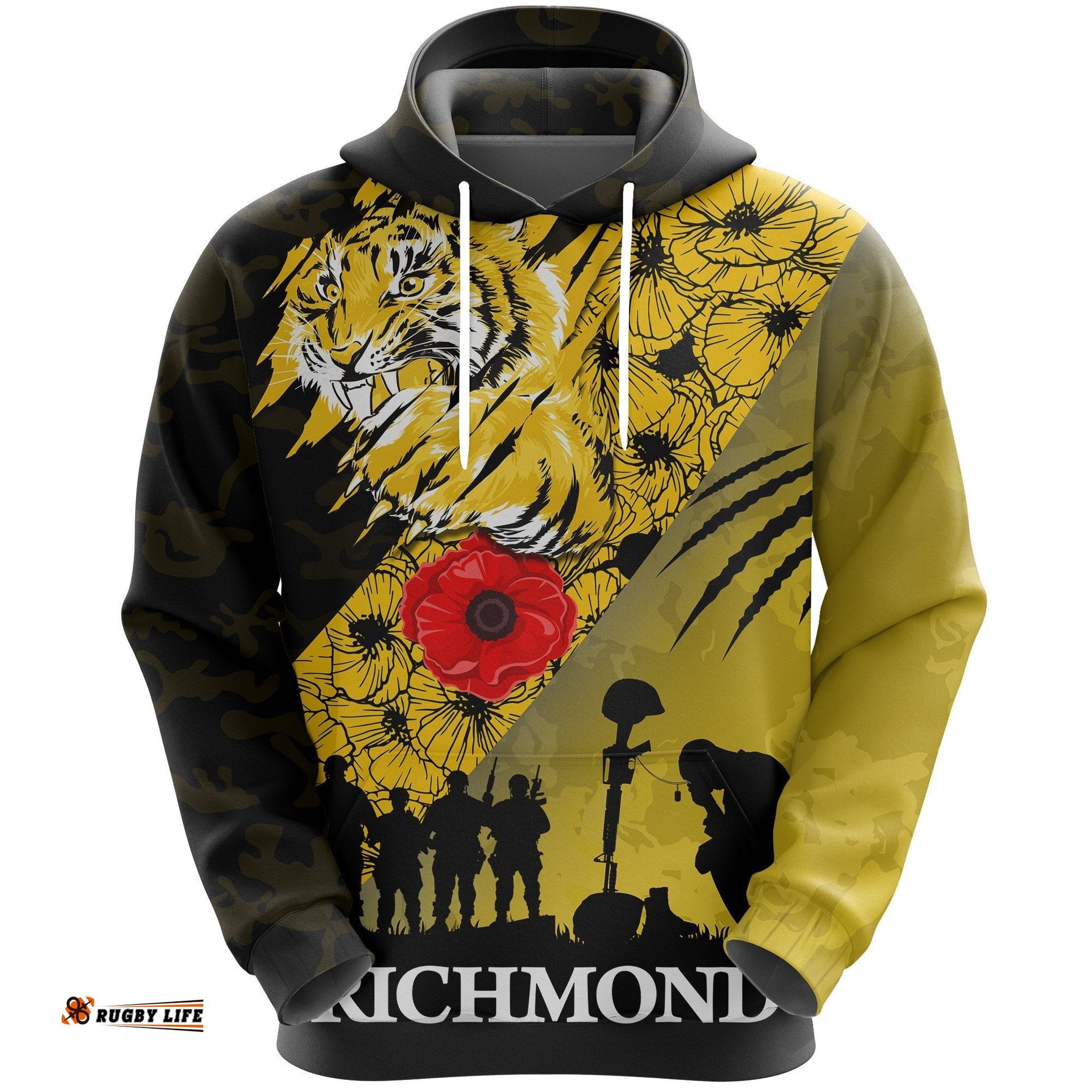 Richmond Tigers Hoodie ANZAC Day