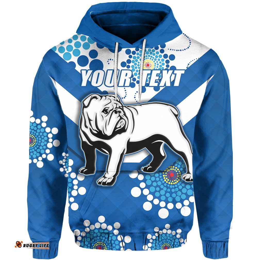 custom personalised bulldogs hoodie indigenous newest