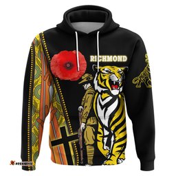 Custom Personalised Richmond Premier Hoodie Tiger And Soldiers