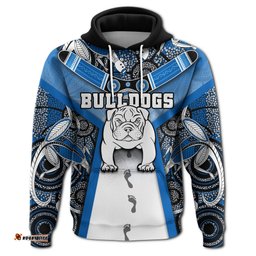 custom personalised australia bulldogs rugby hoodie indigenous survival world