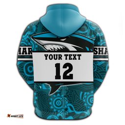 custom personalised sharks hoodie cronulla aboriginal power style
