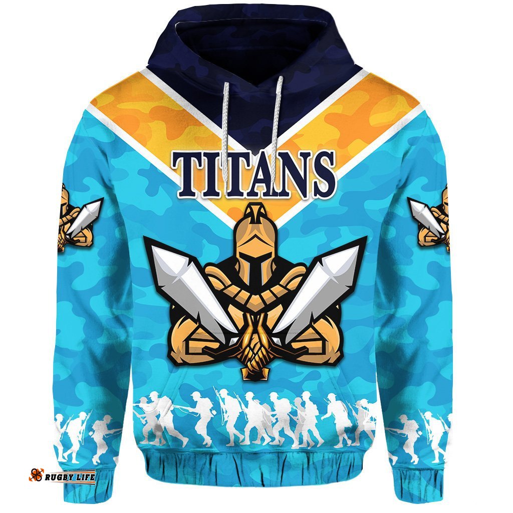 Gold Coast Hoodie Titans Gladiator ANZAC Vibes