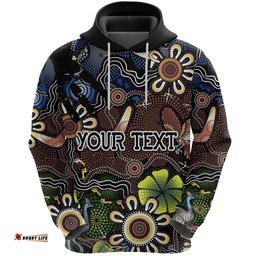 Custom Personalised Indigenous Hoodie All Stars Ethnic Style