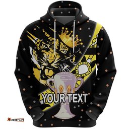 Custom Personalised Richmond Premier Hoodie Tigers Dotted