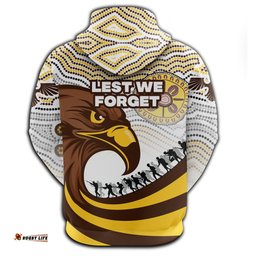 Pride Hawks Hoodie Hawthorn ANZAC Day Aboriginal