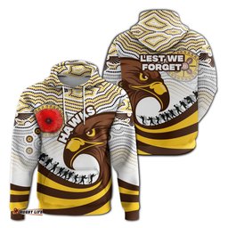 Pride Hawks Hoodie Hawthorn ANZAC Day Aboriginal