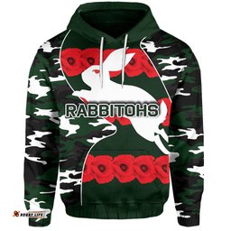 rabbitohs hoodie aboriginal anzac day army style