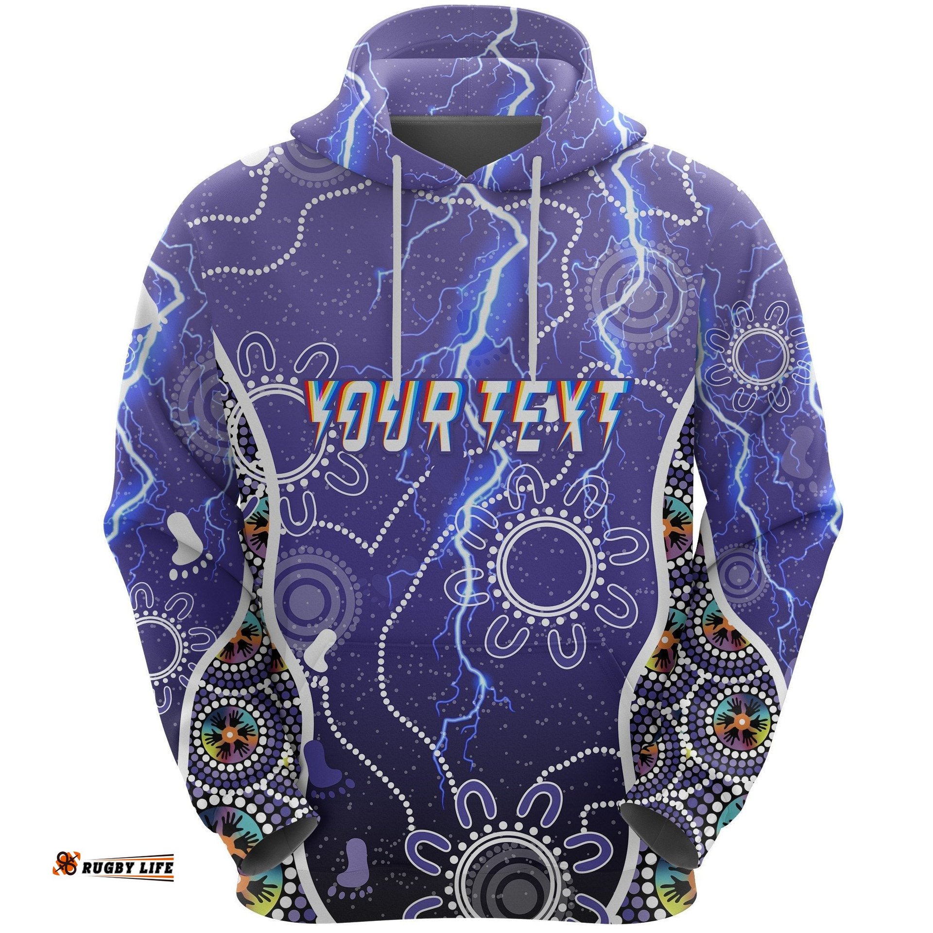Custom Personalised Melbourne Storm Hoodie Unique Indigenous