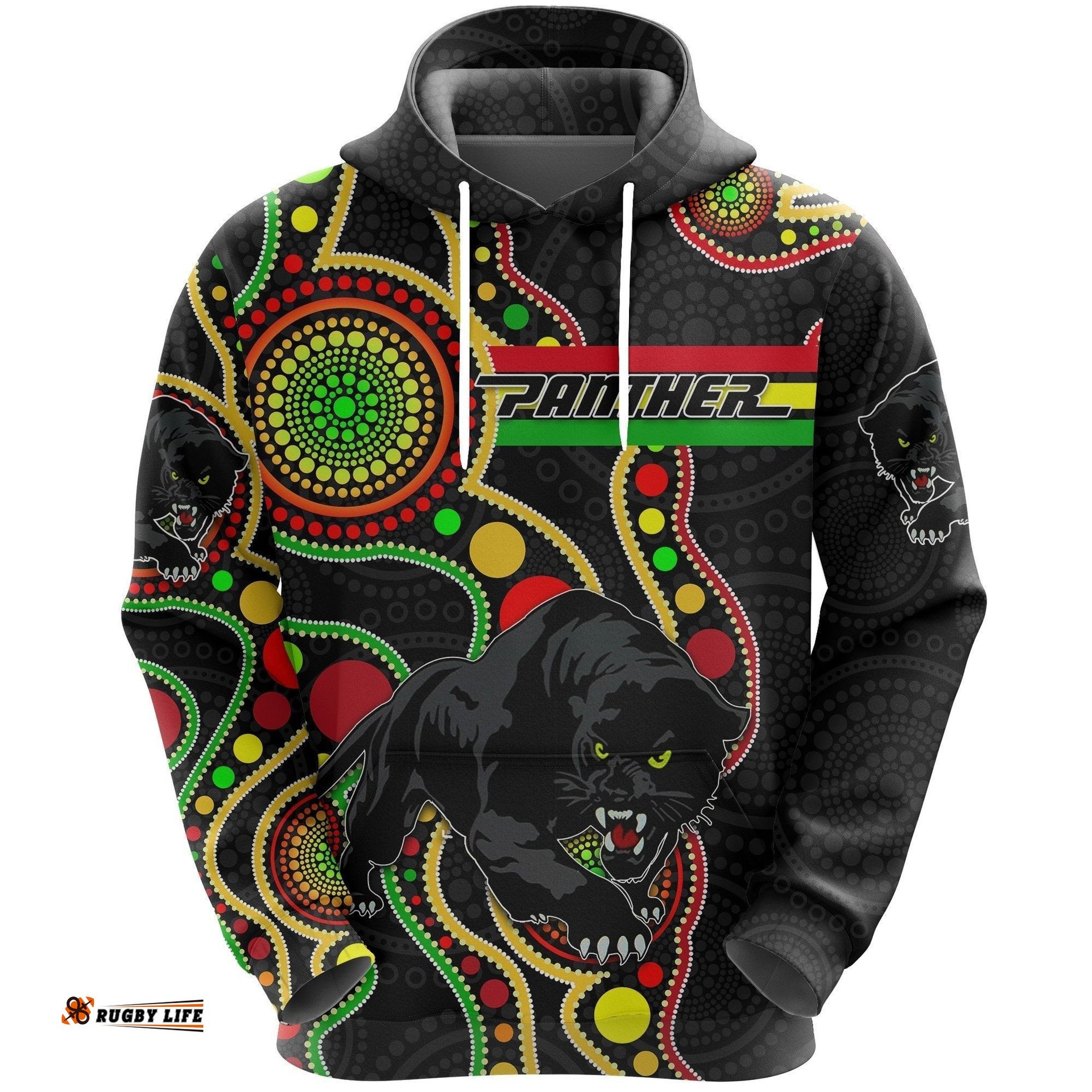 penrith hoodie black panthers indigenous rugby
