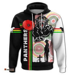 custom personalised penrith panthers hoodie anzac day power style
