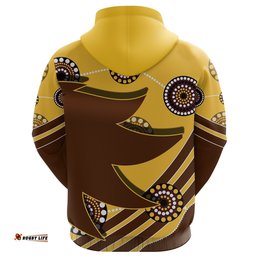 Custom Personalised Pride Hawks Hoodie Hawthorn Indigenous