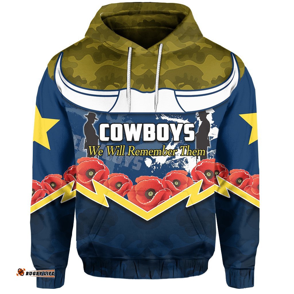north queensland cowboys hoodie we will remember them