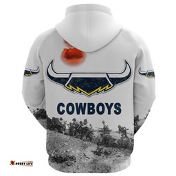 north queensland cowboys hoodie anzac day simple style