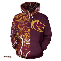 brisbane indigenou zip hoodie broncos half style