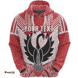 Custom Personalised Sydney Hoodie Indigenous Swans