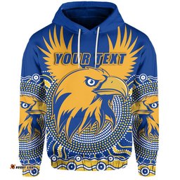 Custom Personalised Eagles Hoodie West Coast Mix Indigenous