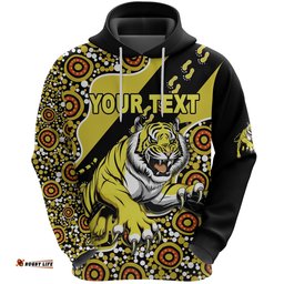 Custom Personalised Richmond Hoodie Indigenous Tigers