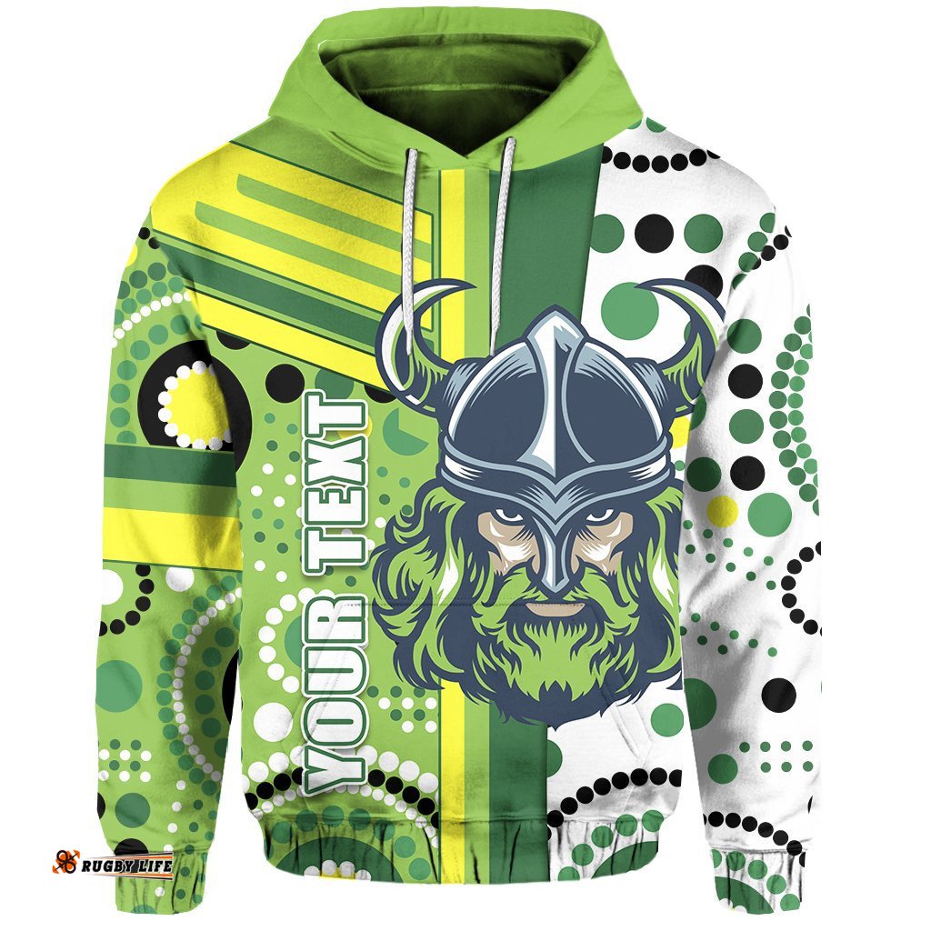 custom personalised raiders viking hoodie canberra indigenous