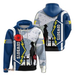 cowboys hoodie north aboriginal anzac day