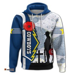 cowboys hoodie north aboriginal anzac day
